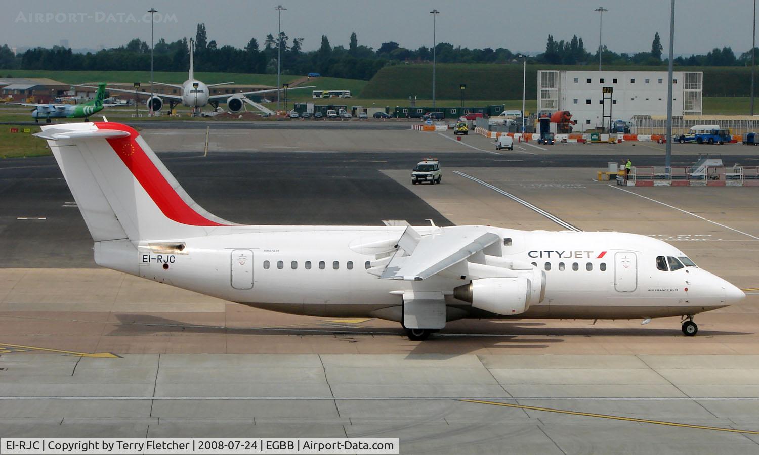 EI-RJC, 1998 British Aerospace Avro 146-RJ85 C/N E.2333, Cityjet BAE146 at Birmingham UK
