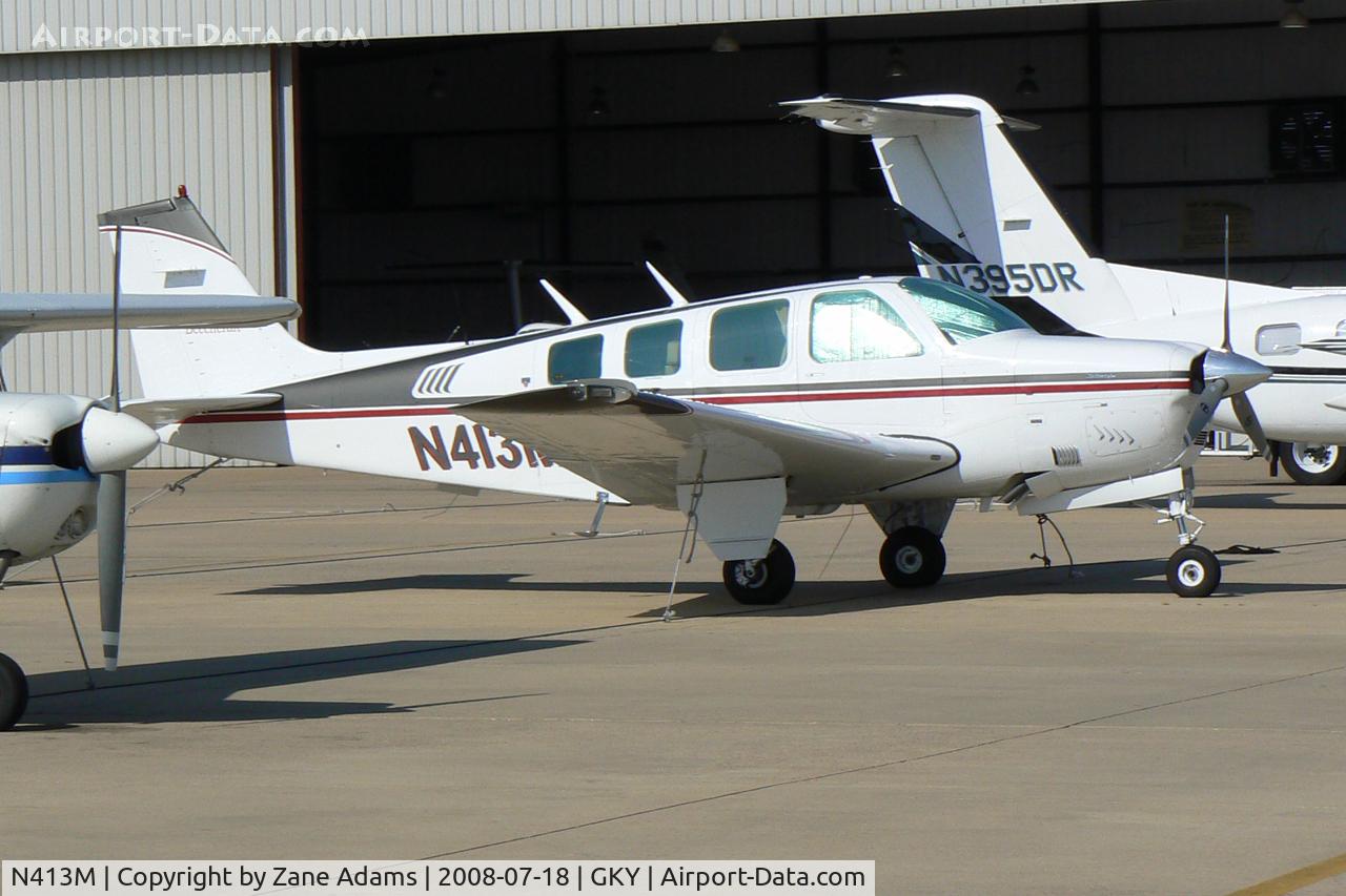 N413M, 1977 Beech A36 Bonanza 36 C/N E1151, At Arlington Municipal