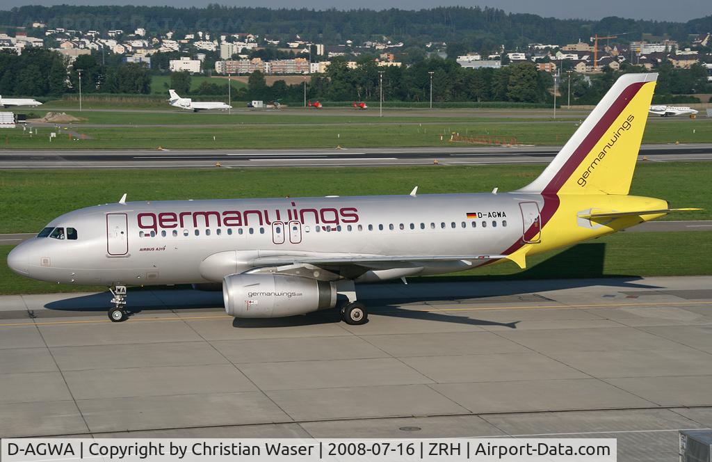 D-AGWA, 2006 Airbus A319-132 C/N 2813, Germanwings