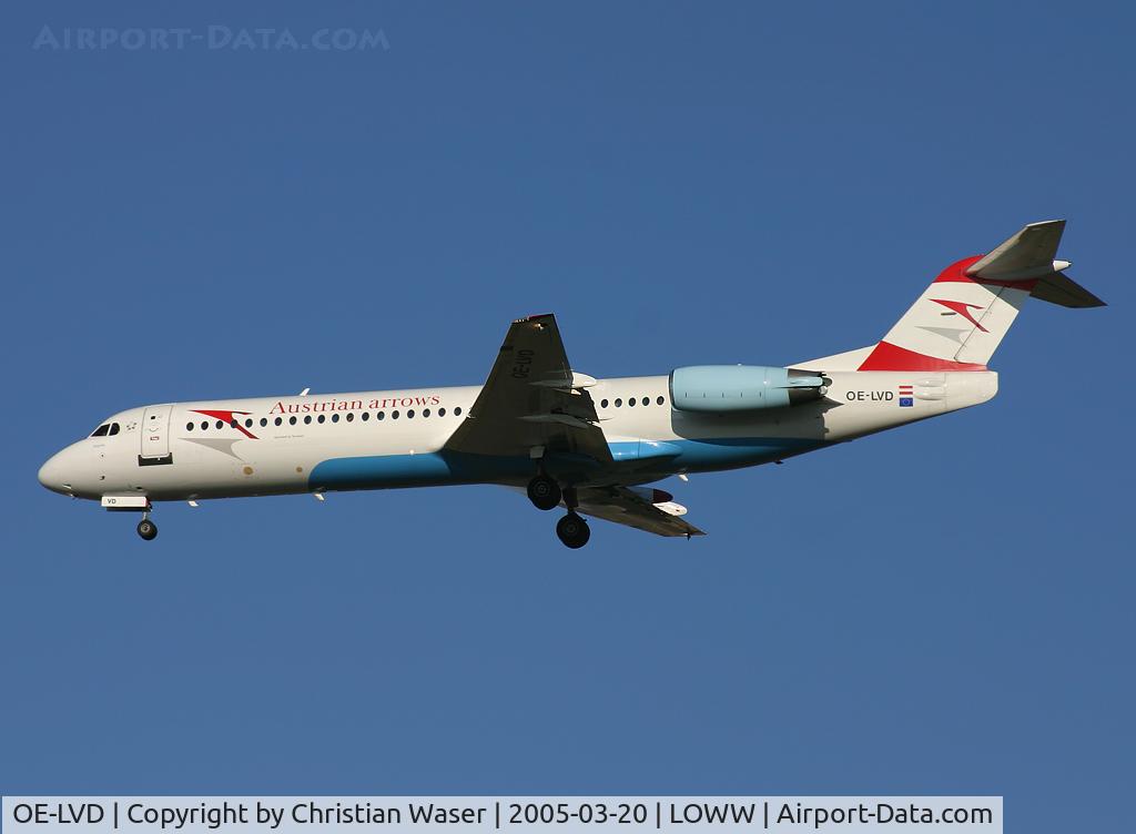 OE-LVD, 1994 Fokker 100 (F-28-0100) C/N 11515, Austrian Arrows