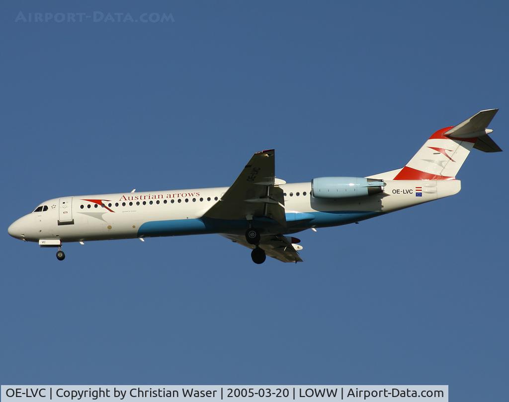OE-LVC, 1993 Fokker 100 (F-28-0100) C/N 11446, Austrian Arrows