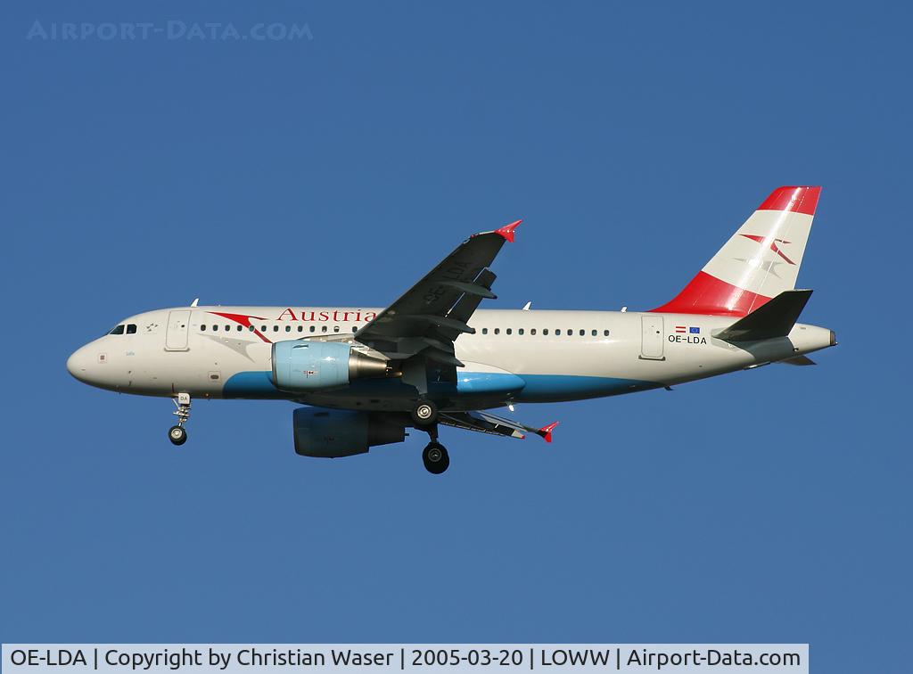 OE-LDA, 2004 Airbus A319-112 C/N 2131, Austrian