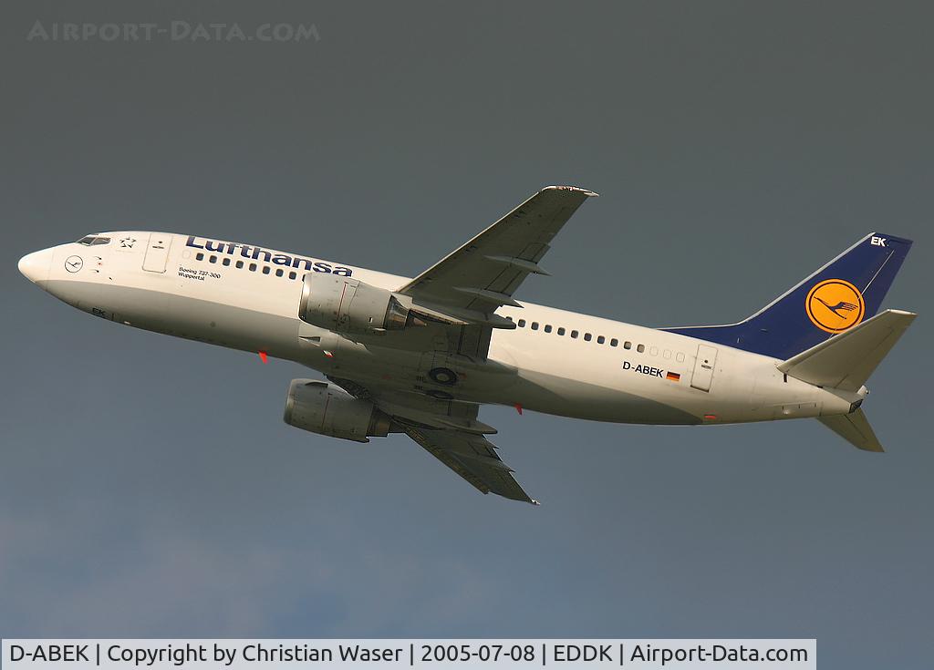 D-ABEK, 1991 Boeing 737-330 C/N 25414, Lufthansa