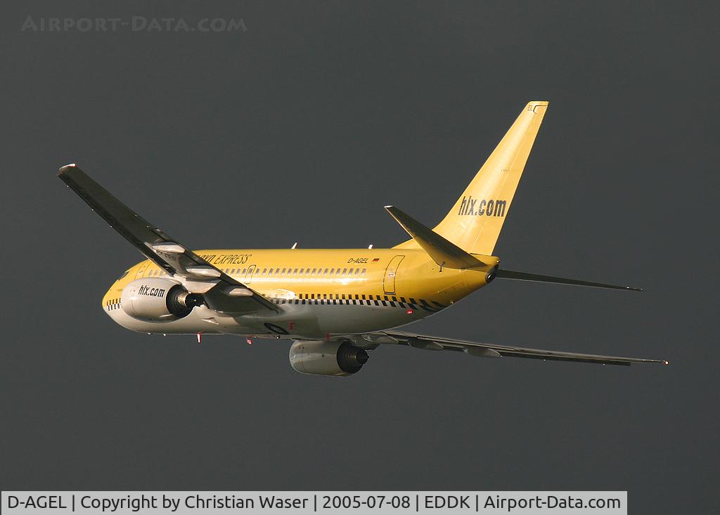 D-AGEL, 1997 Boeing 737-75B C/N 28110, hlx