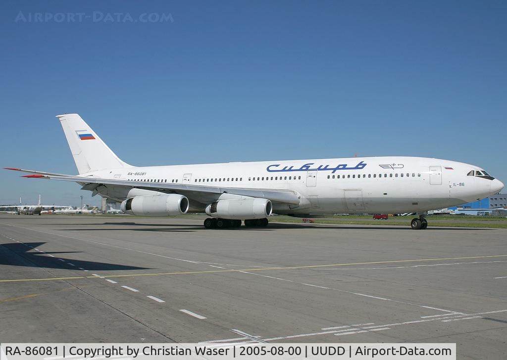 RA-86081, 1986 Ilyushin IL-86 C/N 51483206052, Sibir Airlines