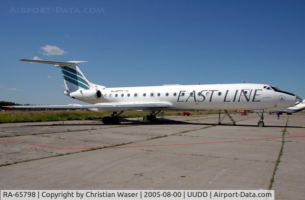 RA-65798, 1980 Tupolev Tu-134A-3 C/N 63179, East Line