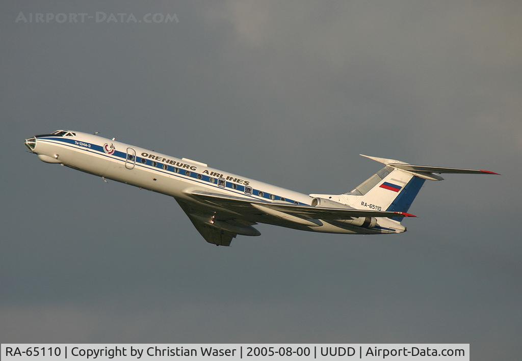 RA-65110, 1978 Tupolev Tu-134A C/N 60343, Orenburg Airlines