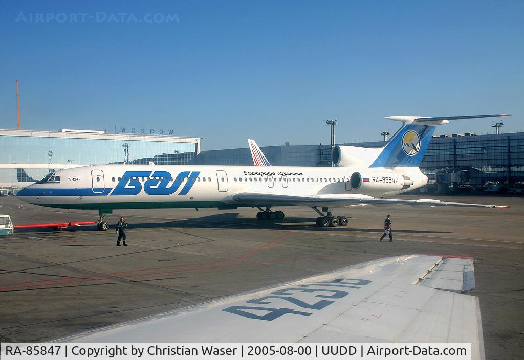 RA-85847, 1988 Tupolev Tu-154M C/N 88A792, Bashkirian Airlines