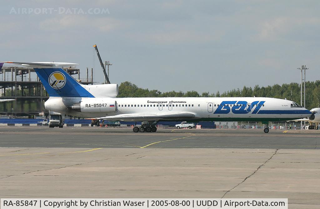 RA-85847, 1988 Tupolev Tu-154M C/N 88A792, Bashkirian Airlines