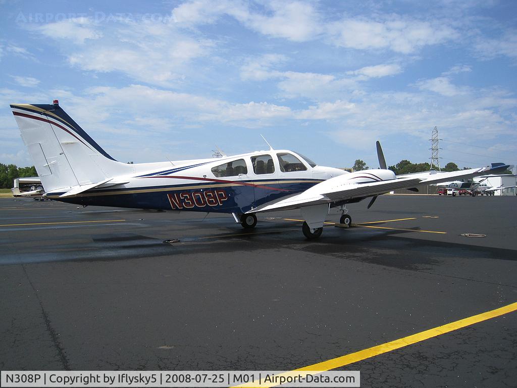 N308P, 1977 Beech B-55 C/N TC-2103, N308P BEECH B-55