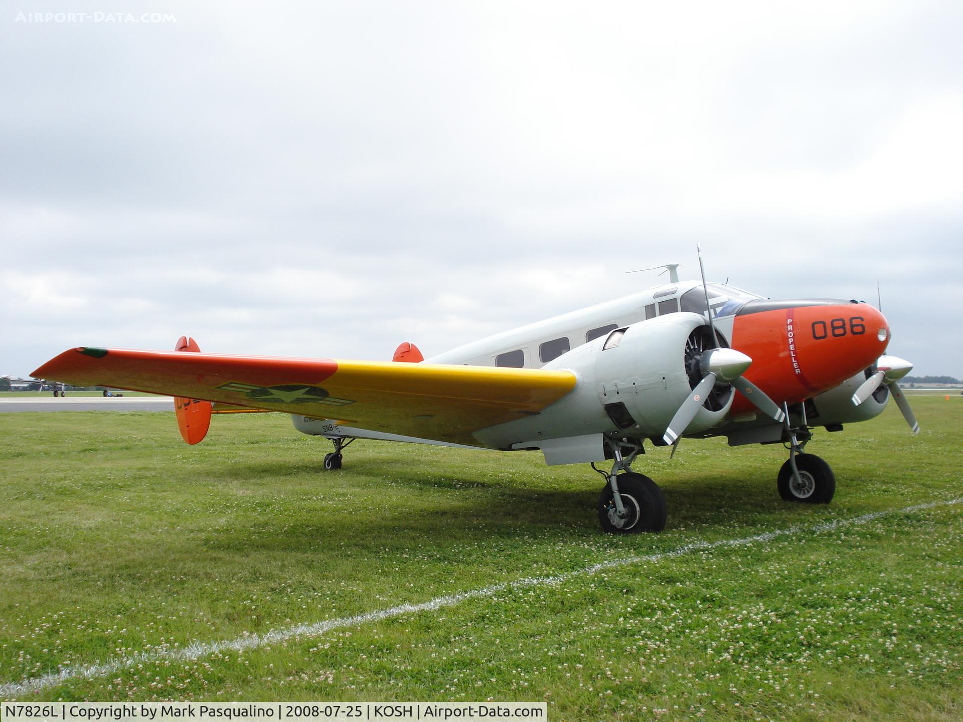 N7826L, 1951 Beech TC-45G C/N AF-86, Beech TC-45G