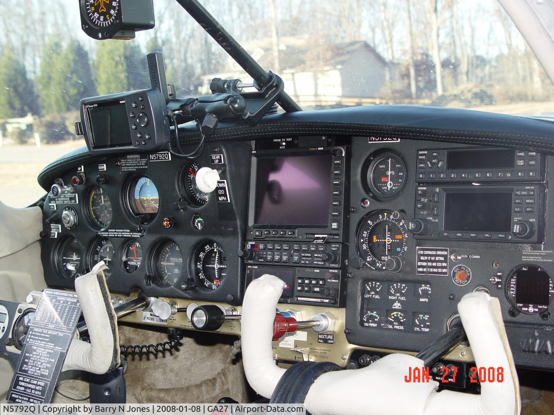 N5792Q, 1965 Mooney M20C Ranger C/N 3098, Panel