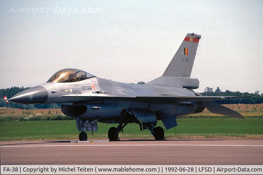 FA-38, SABCA F-16A Fighting Falcon C/N 6H-38, 350 Squadron - Belgium Air Force