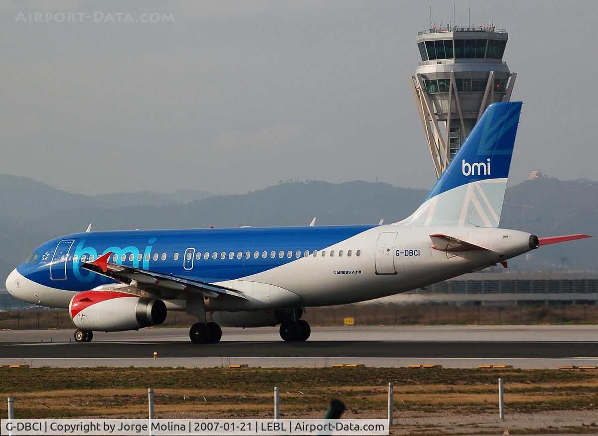 G-DBCI, 2006 Airbus A319-131 C/N 2720, Rotation for take off.