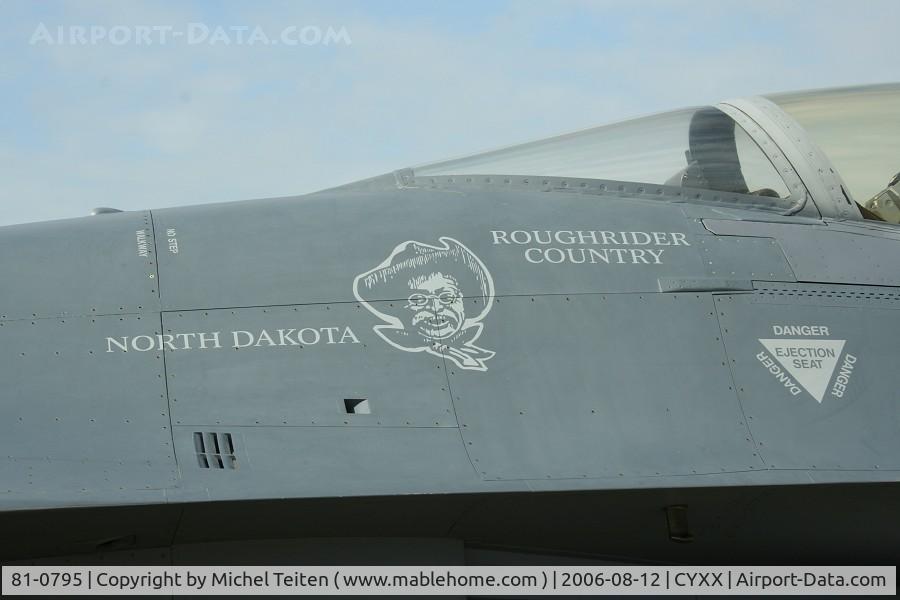 81-0795, 1981 General Dynamics F-16A/ADF Fighting Falcon C/N 61-476, 178th Fighter Squadron / 119th Fighter Wing , North Dakota ANG
