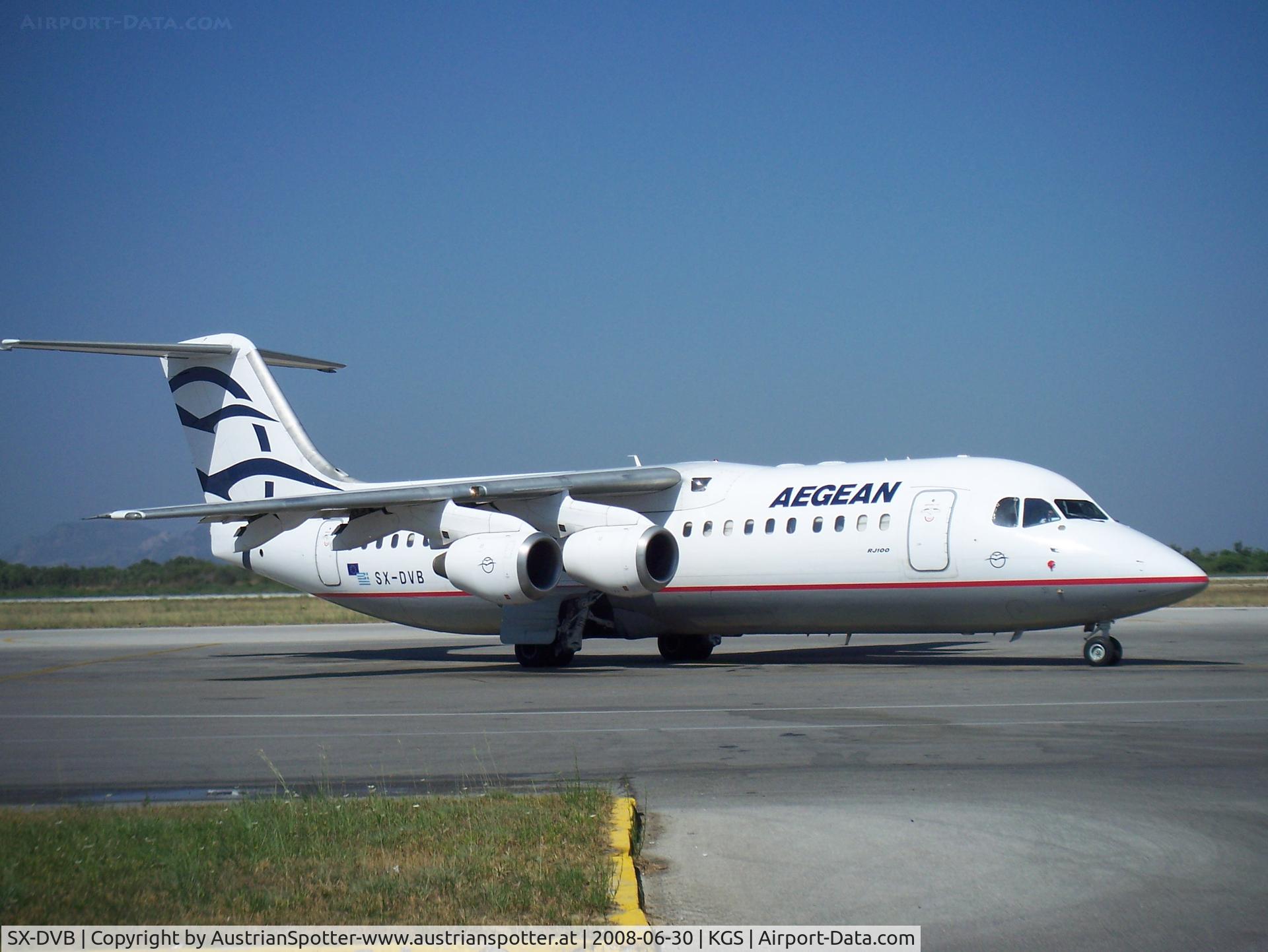 SX-DVB, 1999 British Aerospace Avro 146-RJ100 C/N E3343, BAe 146  AGEAN AIR at Kos/Greece