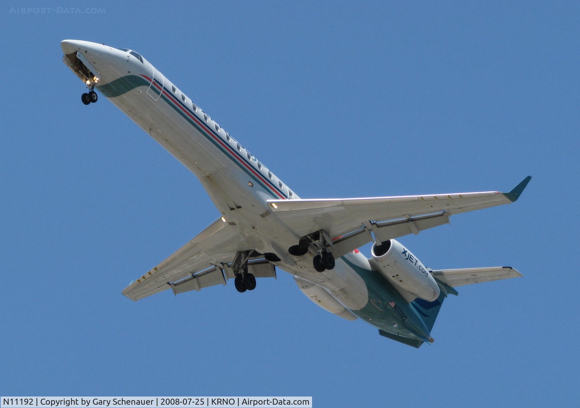 N11192, 2005 Embraer ERJ-145XR (EMB-145XR) C/N 14500936, Soon to be just a memory at RNO.  ExpressJet is terminating service to Reno in September.