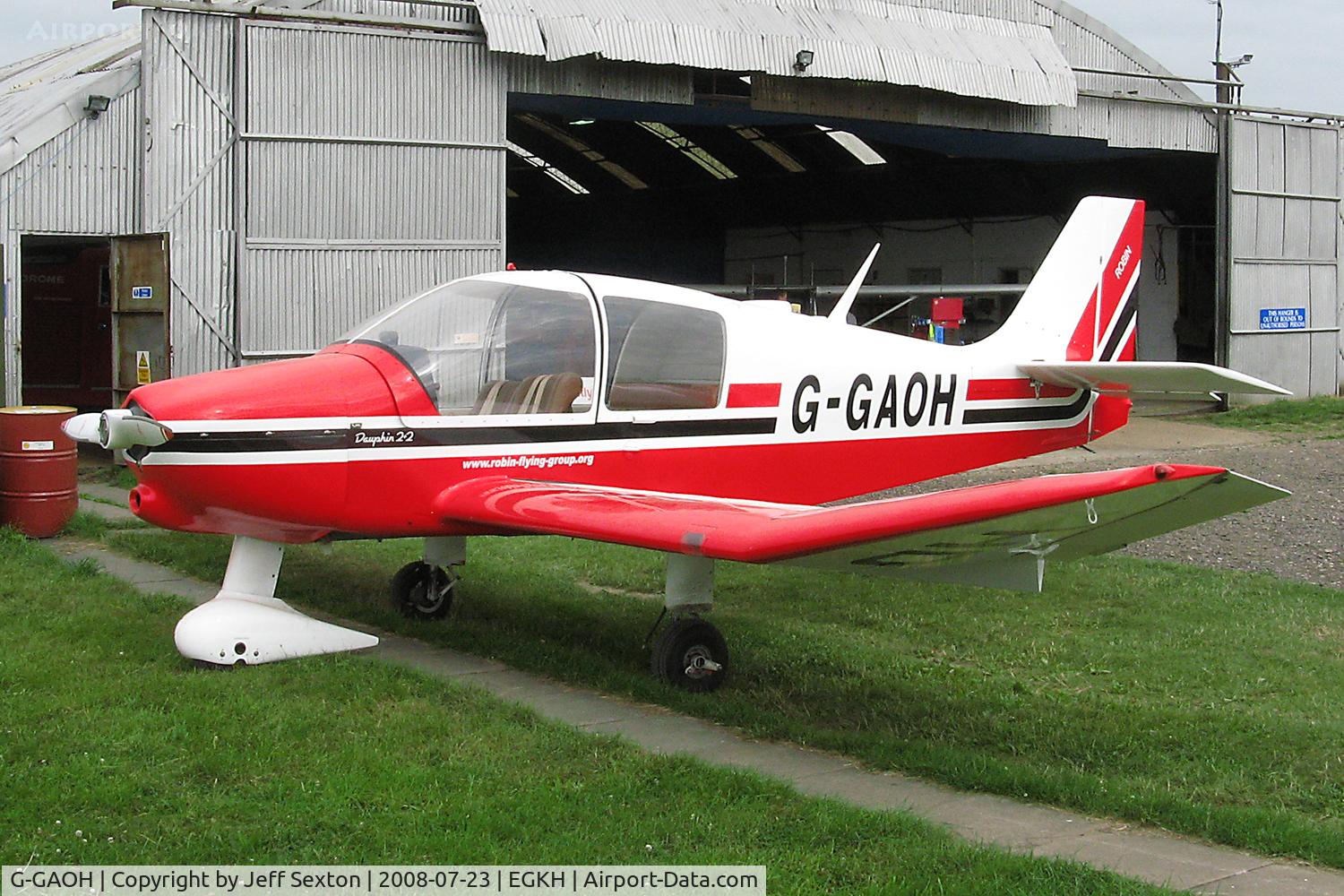 G-GAOH, 1977 Robin DR-400-108  Dauphin 2+2 C/N 1217, On flight line at Lashenden/Headcorn