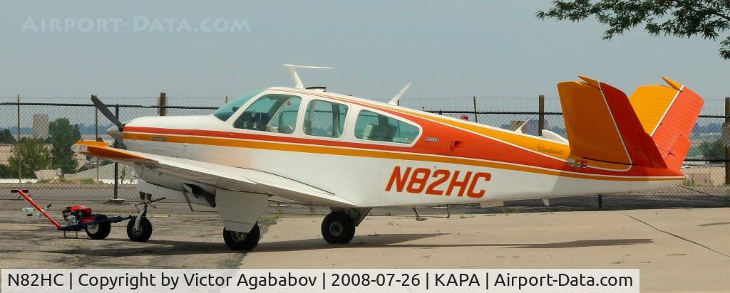 N82HC, 1974 Beech V35B Bonanza C/N D-9584, At Centennial