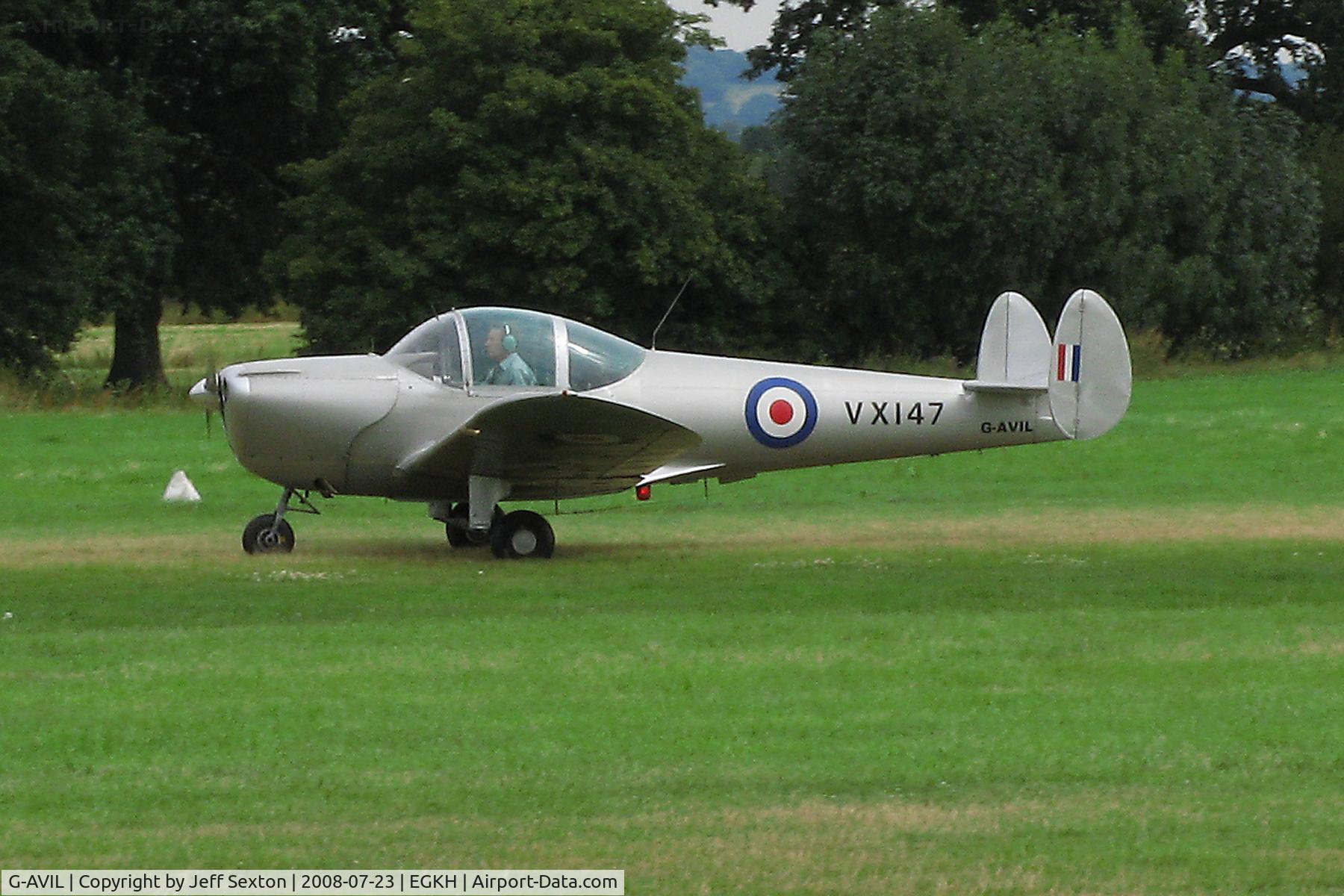 G-AVIL, 1965 Alon A-2 Aircoupe C/N A-5, Landing at Lashenden/Headcorn