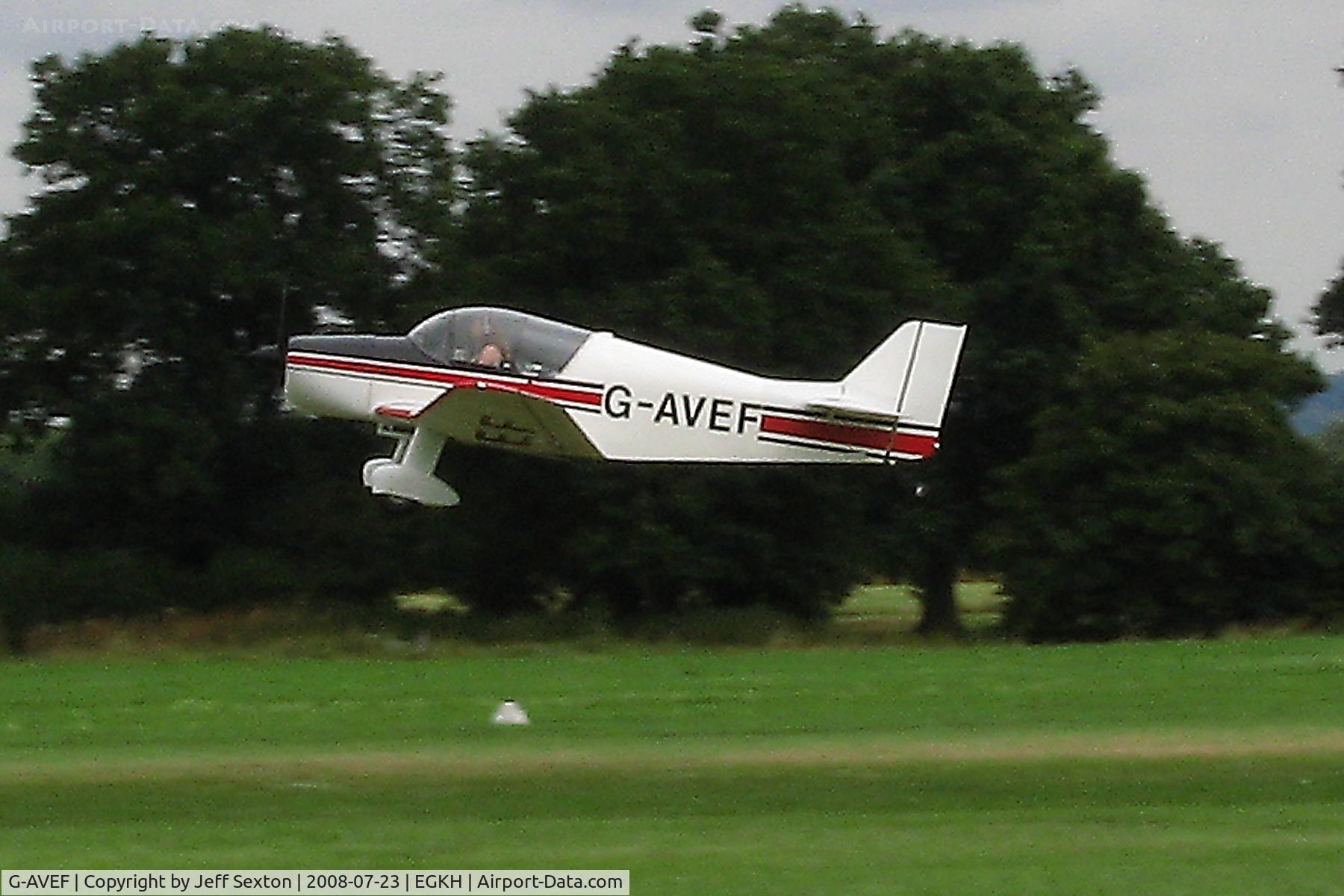 G-AVEF, 1963 SAN Jodel D-150 Mascaret C/N 16, Take-off from Lashenden/Headcorn