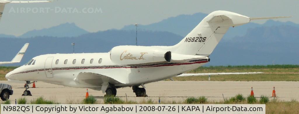N982QS, 2001 Cessna 750 Citation X Citation X C/N 750-0182, At Centennial.