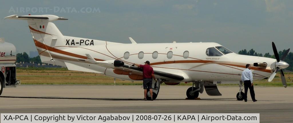 XA-PCA, 2005 Pilatus PC-12/45 C/N 680, At Centennial. Preparing for departure.