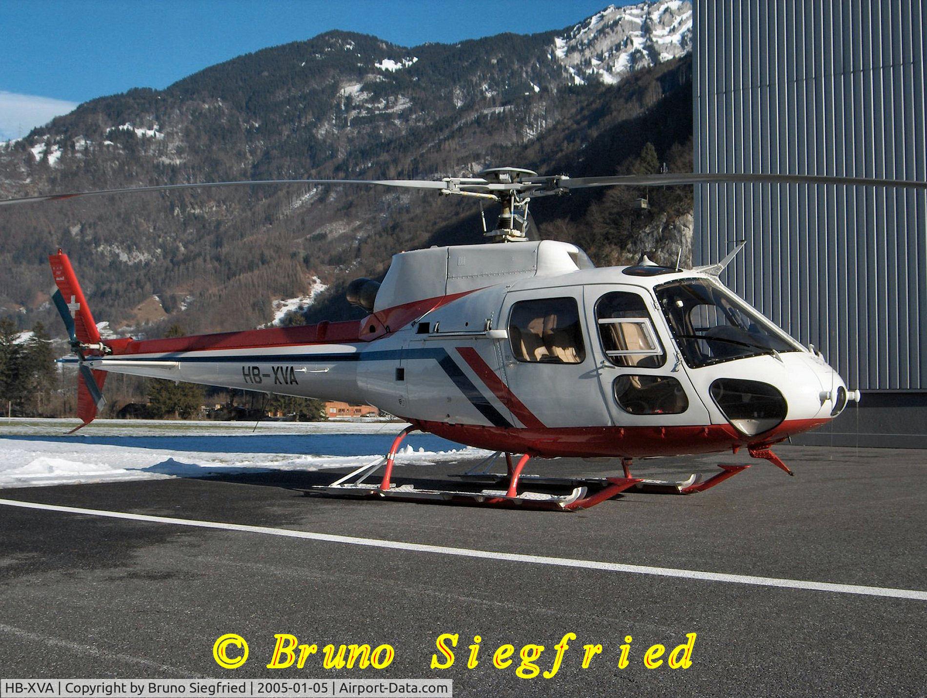 HB-XVA, 1990 Eurocopter AS-350B-2 Ecureuil Ecureuil C/N 2387, Mollis LSMF
