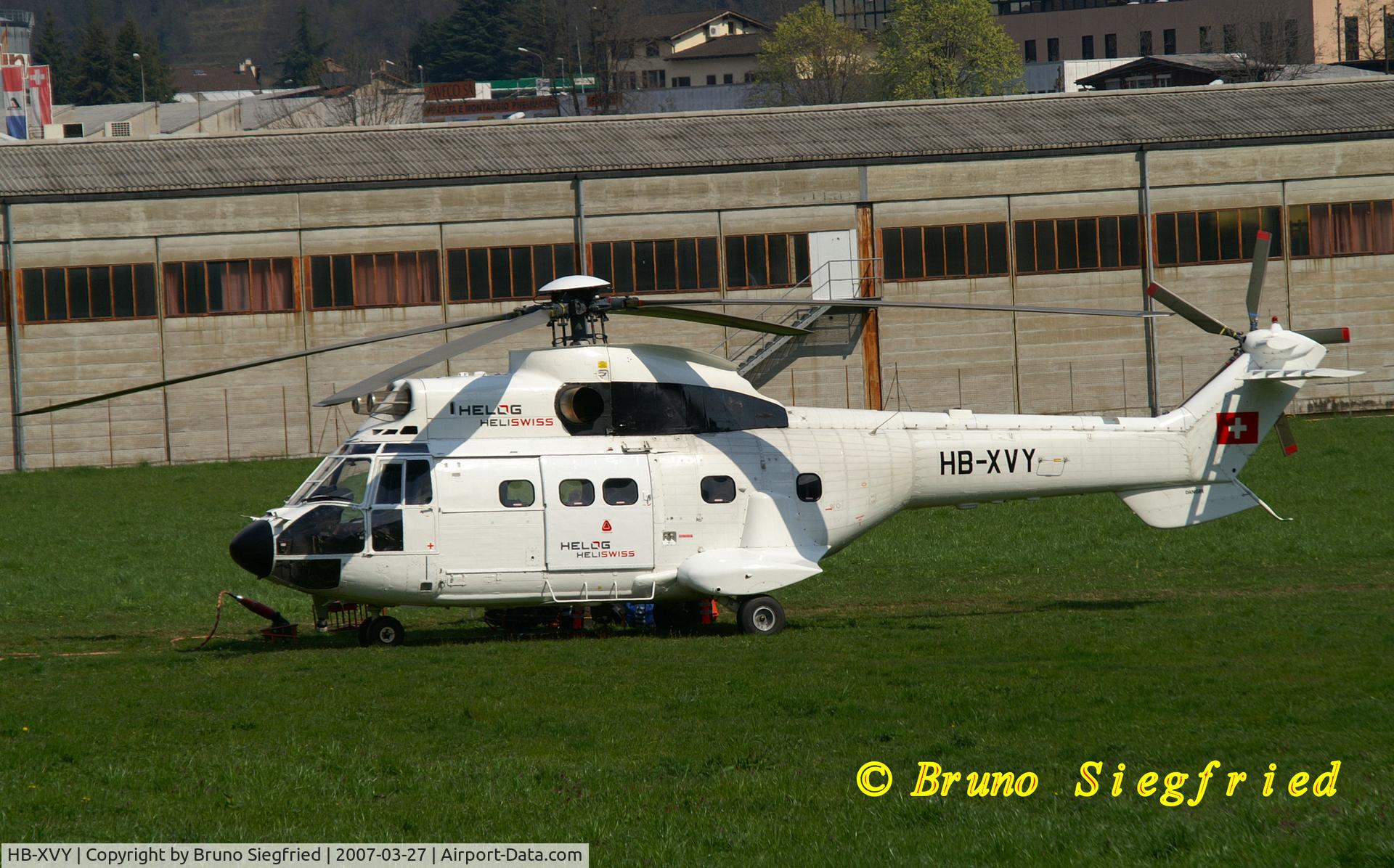 HB-XVY, 1982 Aerospatiale AS-332C-1 Super Puma C/N 2033, Cadepiano (Lugano)