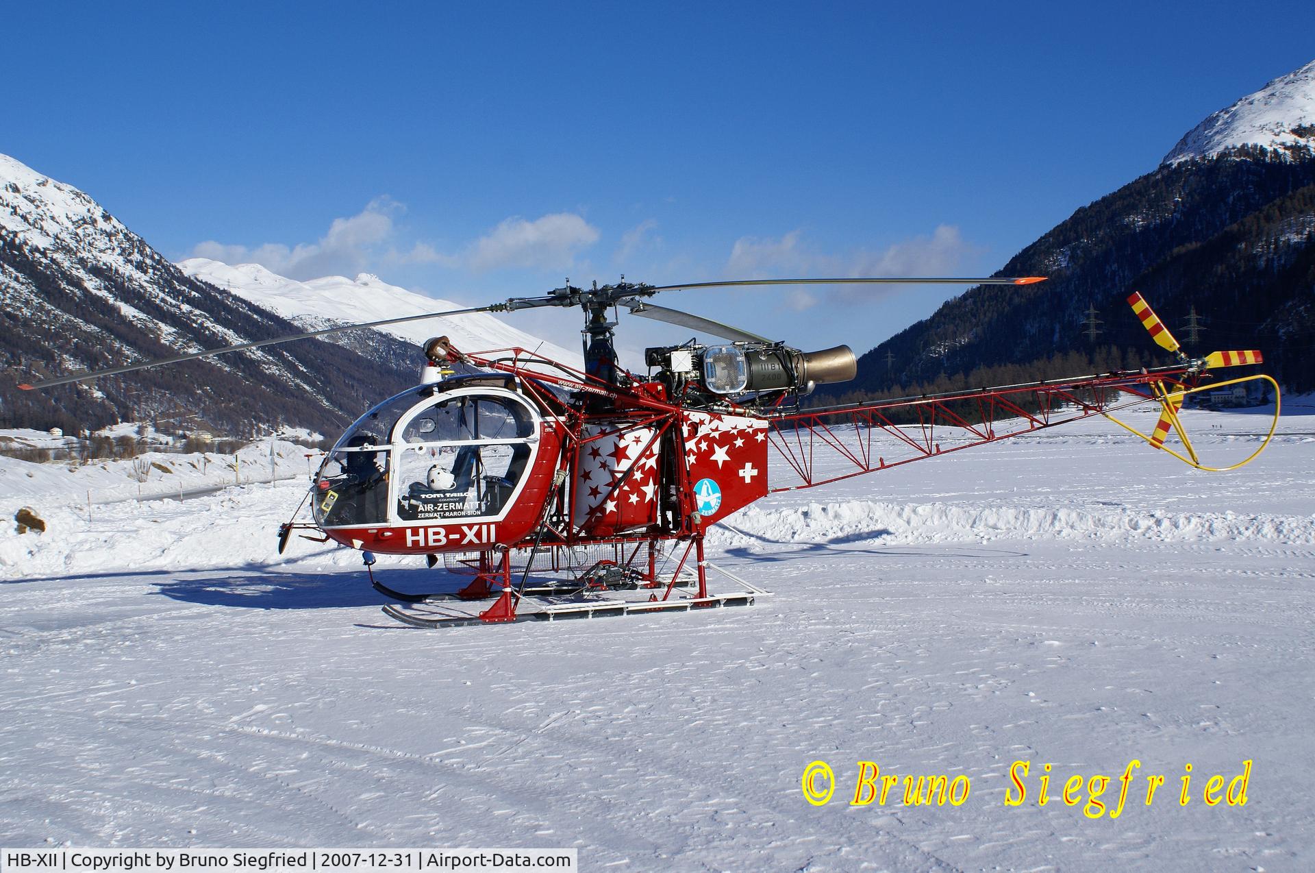 HB-XII, 1979 Aérospatiale SA-315B Lama C/N 2551, Samedan LSZS