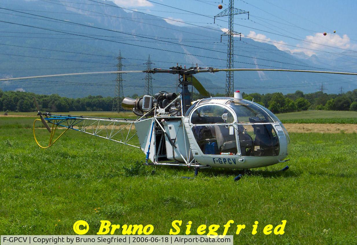 F-GPCV, Aerospatiale SE-313B Alouette II C/N 1384, Bex (Suisse) LSGB