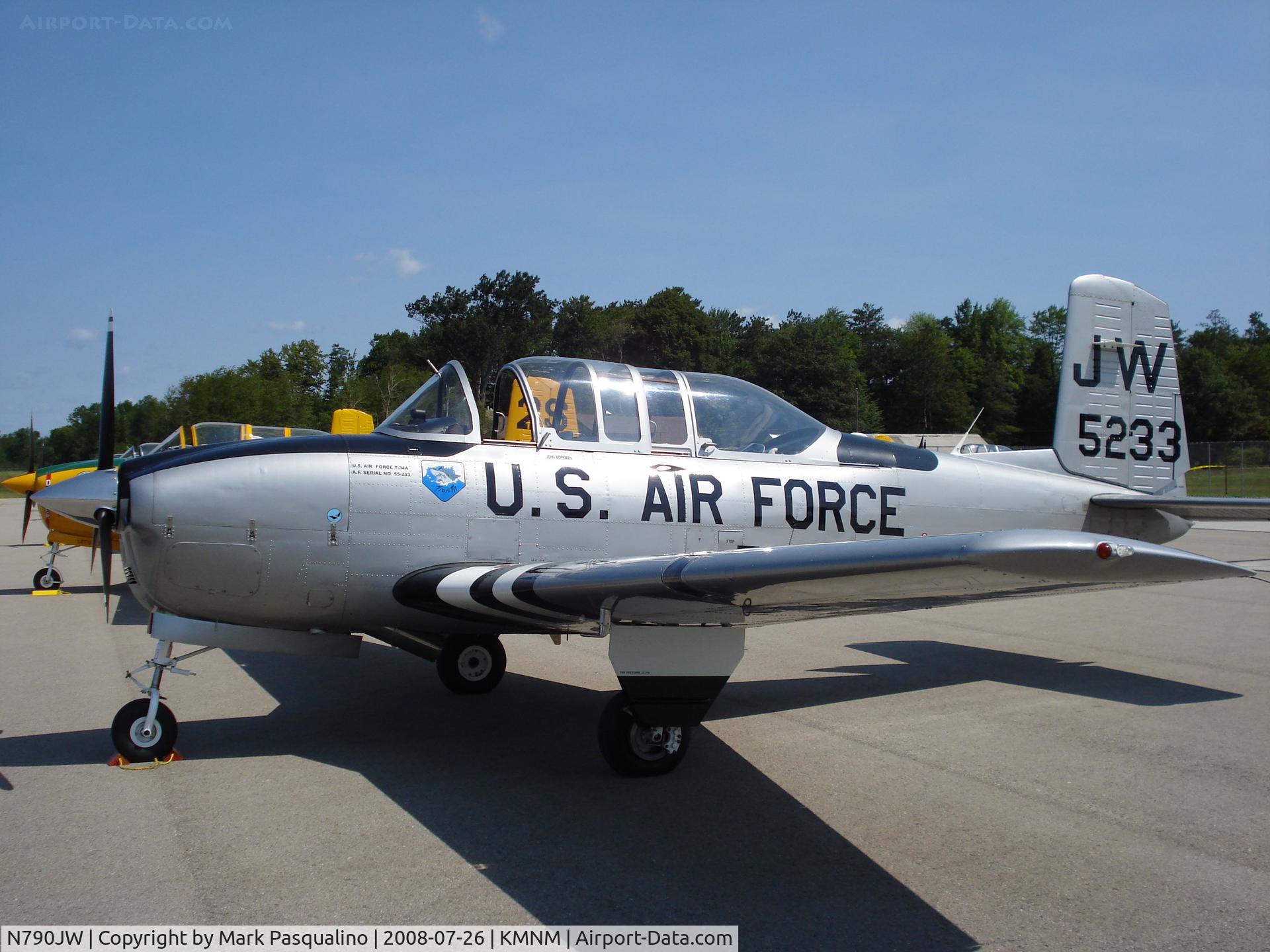 N790JW, 1955 Beech T-34A Mentor Mentor C/N G-790, Beech T-34A