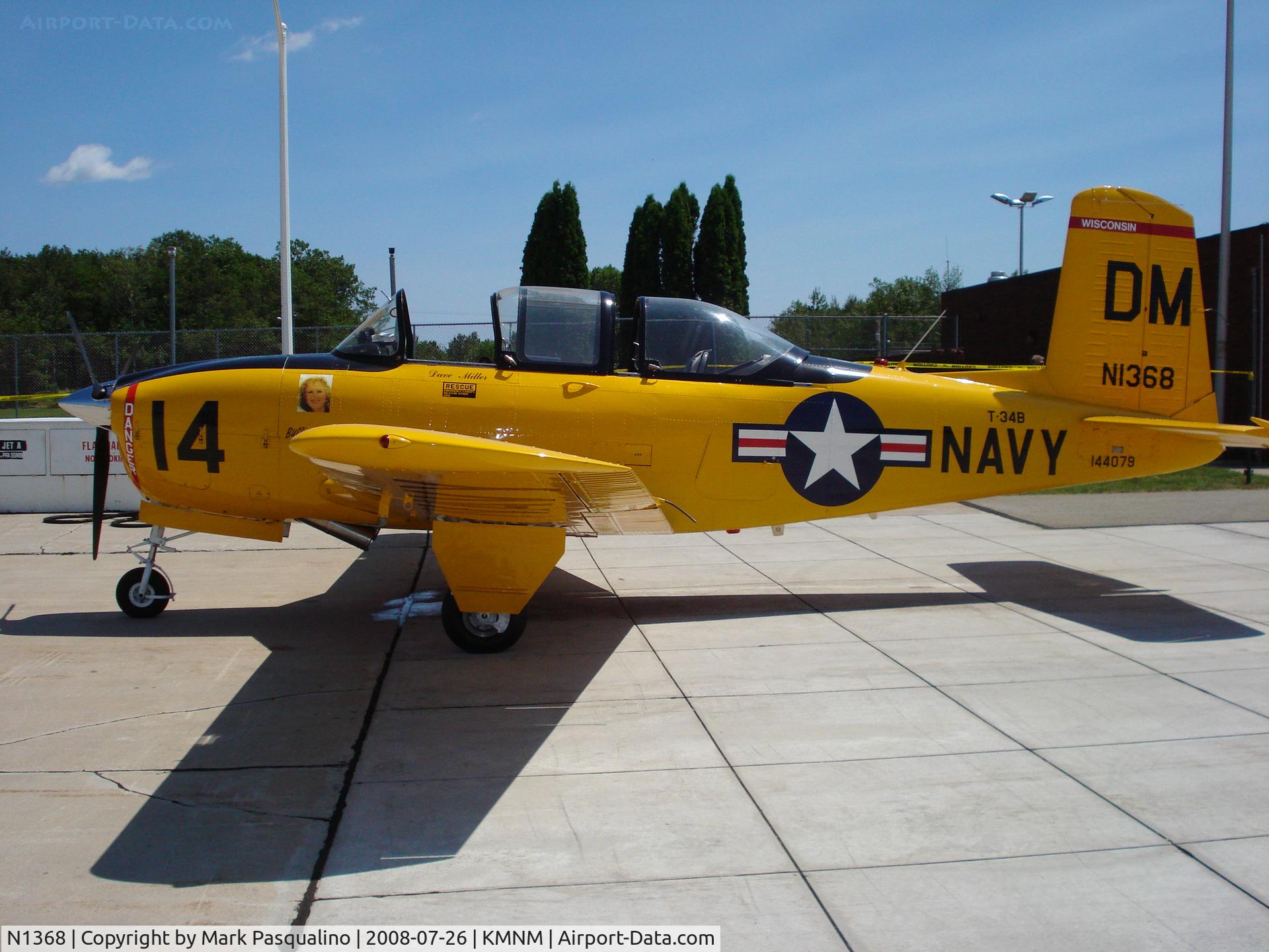 N1368, 1960 Beech D-45 Mentor C/N BG-386, Beech T-34B