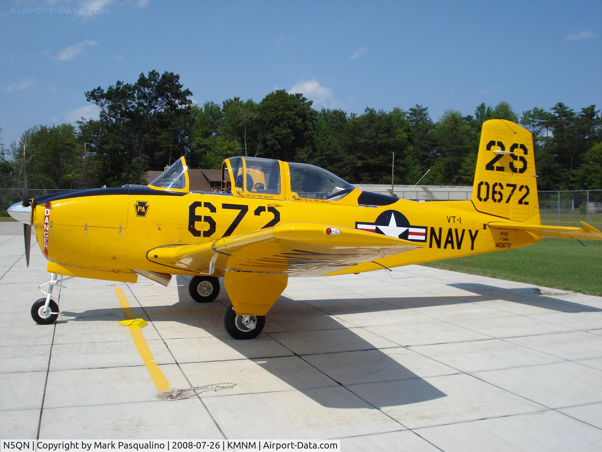 N5QN, 1955 Beech-nogle D-45 C/N BG-6, Beech T-34B