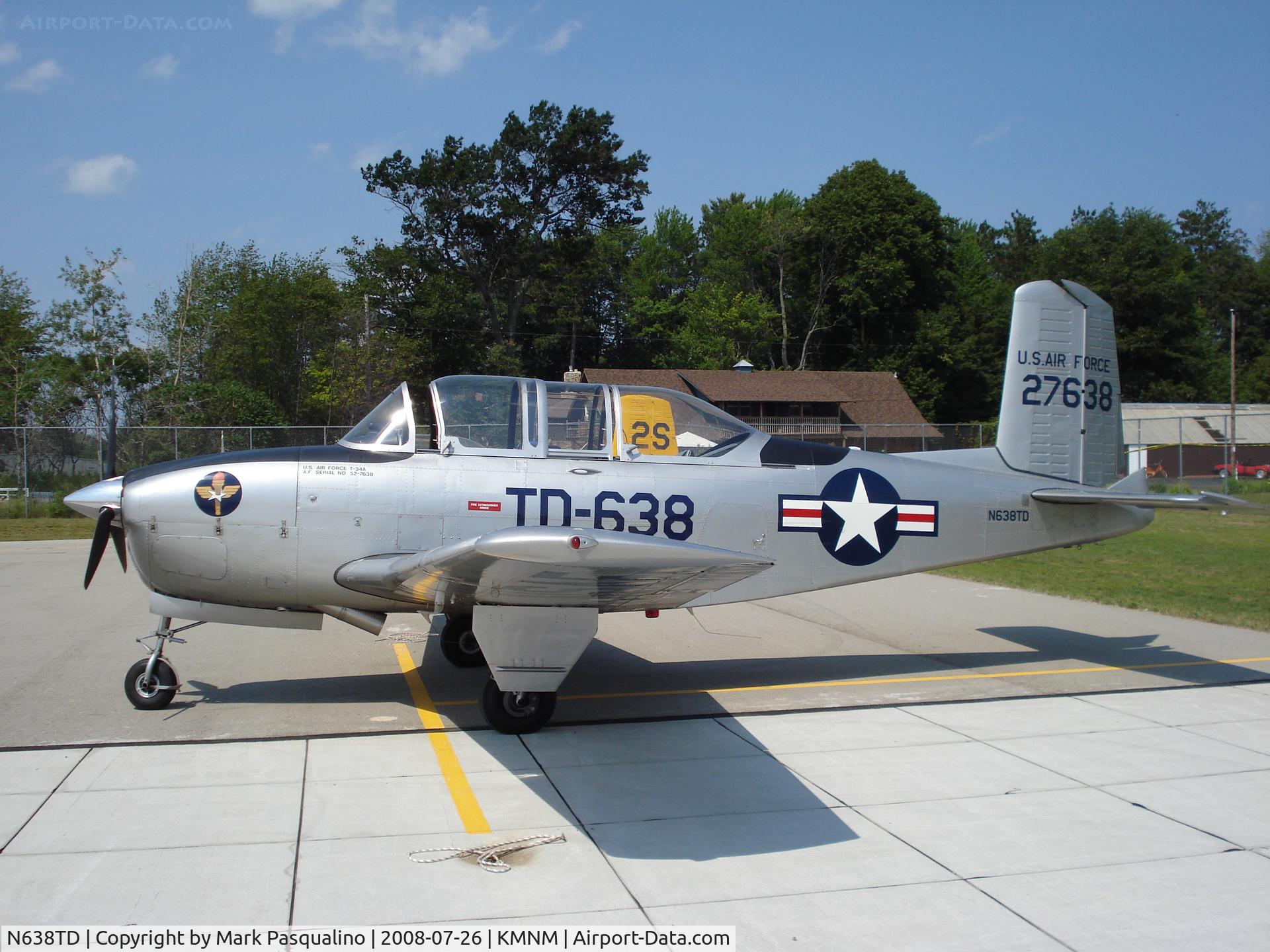 N638TD, 1953 Beech T-34A (A45) Mentor Mentor C/N G-286, Beech T-34A