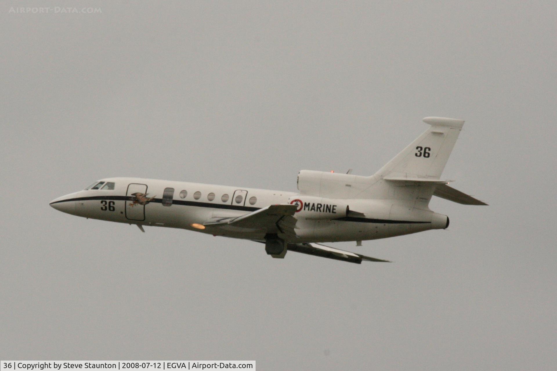 36, 1980 Dassault Falcon 50 C/N 36, Taken at the Royal International Air Tattoo 2008 during arrivals and departures (show days cancelled due to bad weather)