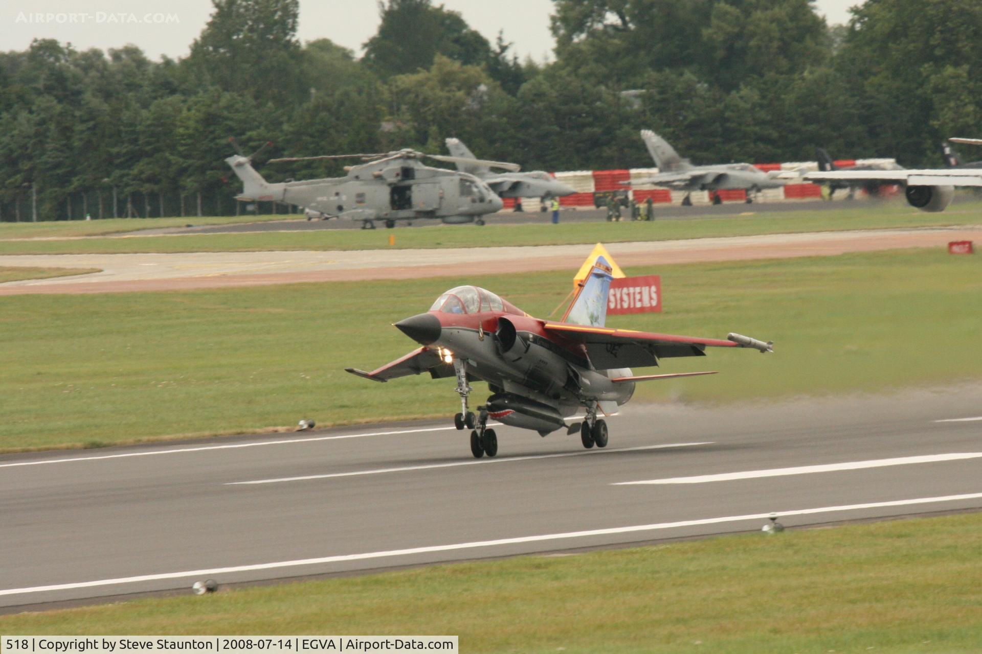 518, Dassault Mirage F.1B C/N 518, Taken at the Royal International Air Tattoo 2008 during arrivals and departures (show days cancelled due to bad weather)