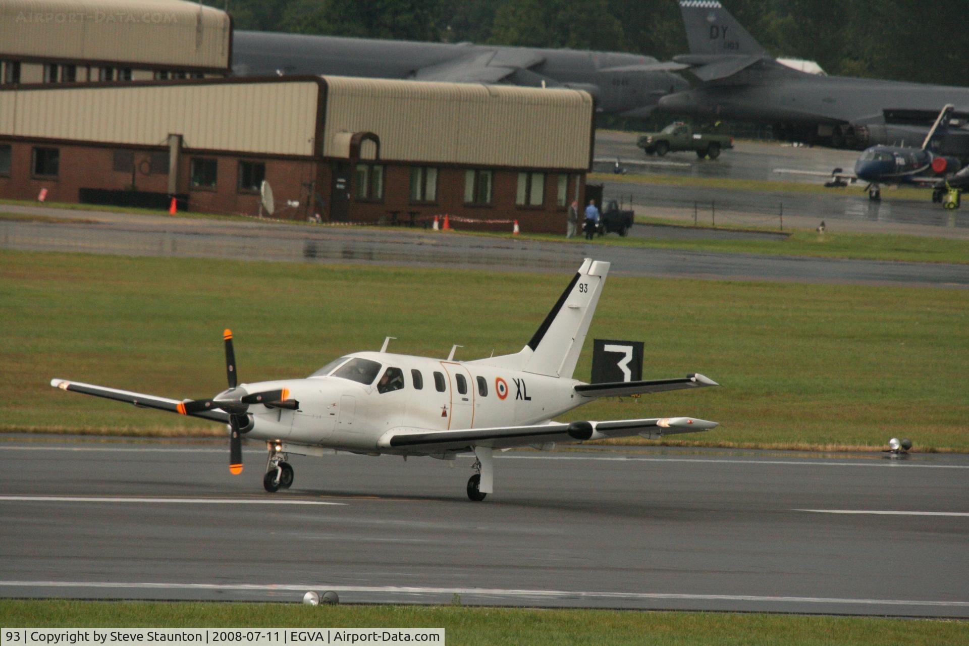 93, Socata TBM-700A C/N 93, Taken at the Royal International Air Tattoo 2008 during arrivals and departures (show days cancelled due to bad weather)