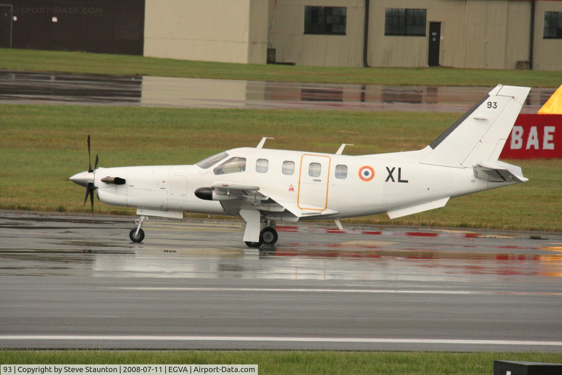 93, Socata TBM-700A C/N 93, Taken at the Royal International Air Tattoo 2008 during arrivals and departures (show days cancelled due to bad weather)
