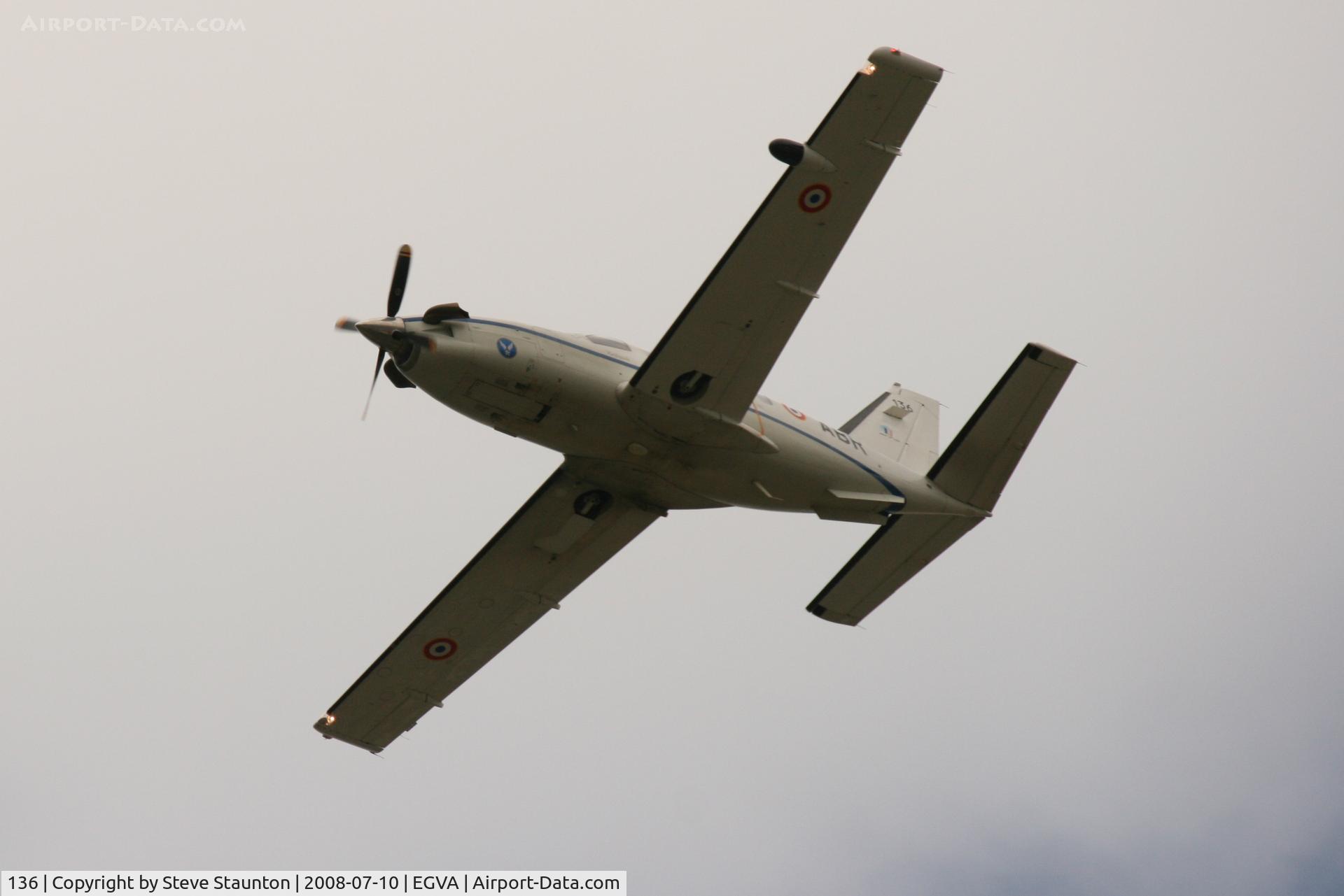 136, 2008 Socata TBM-700B C/N 136, Taken at the Royal International Air Tattoo 2008 during arrivals and departures (show days cancelled due to bad weather)