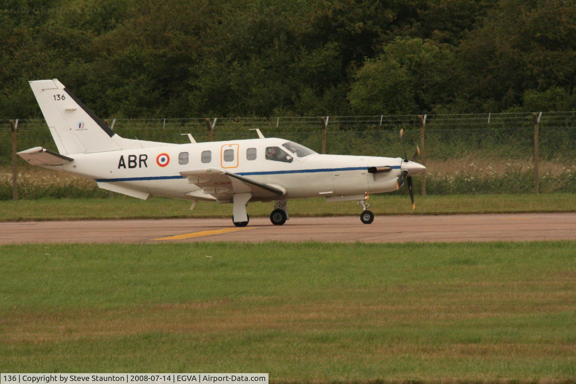 136, 2008 Socata TBM-700B C/N 136, Taken at the Royal International Air Tattoo 2008 during arrivals and departures (show days cancelled due to bad weather)
