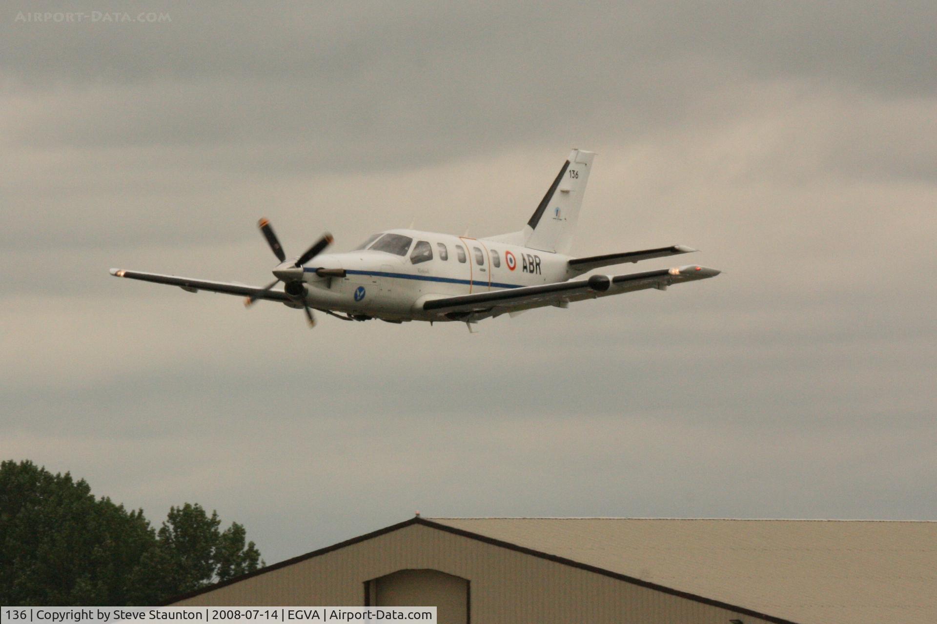 136, 2008 Socata TBM-700B C/N 136, Taken at the Royal International Air Tattoo 2008 during arrivals and departures (show days cancelled due to bad weather)