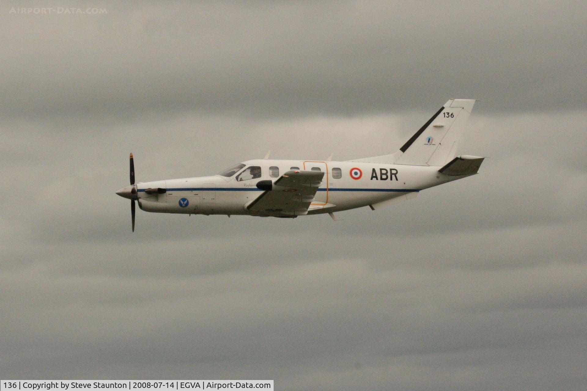 136, 2008 Socata TBM-700B C/N 136, Taken at the Royal International Air Tattoo 2008 during arrivals and departures (show days cancelled due to bad weather)