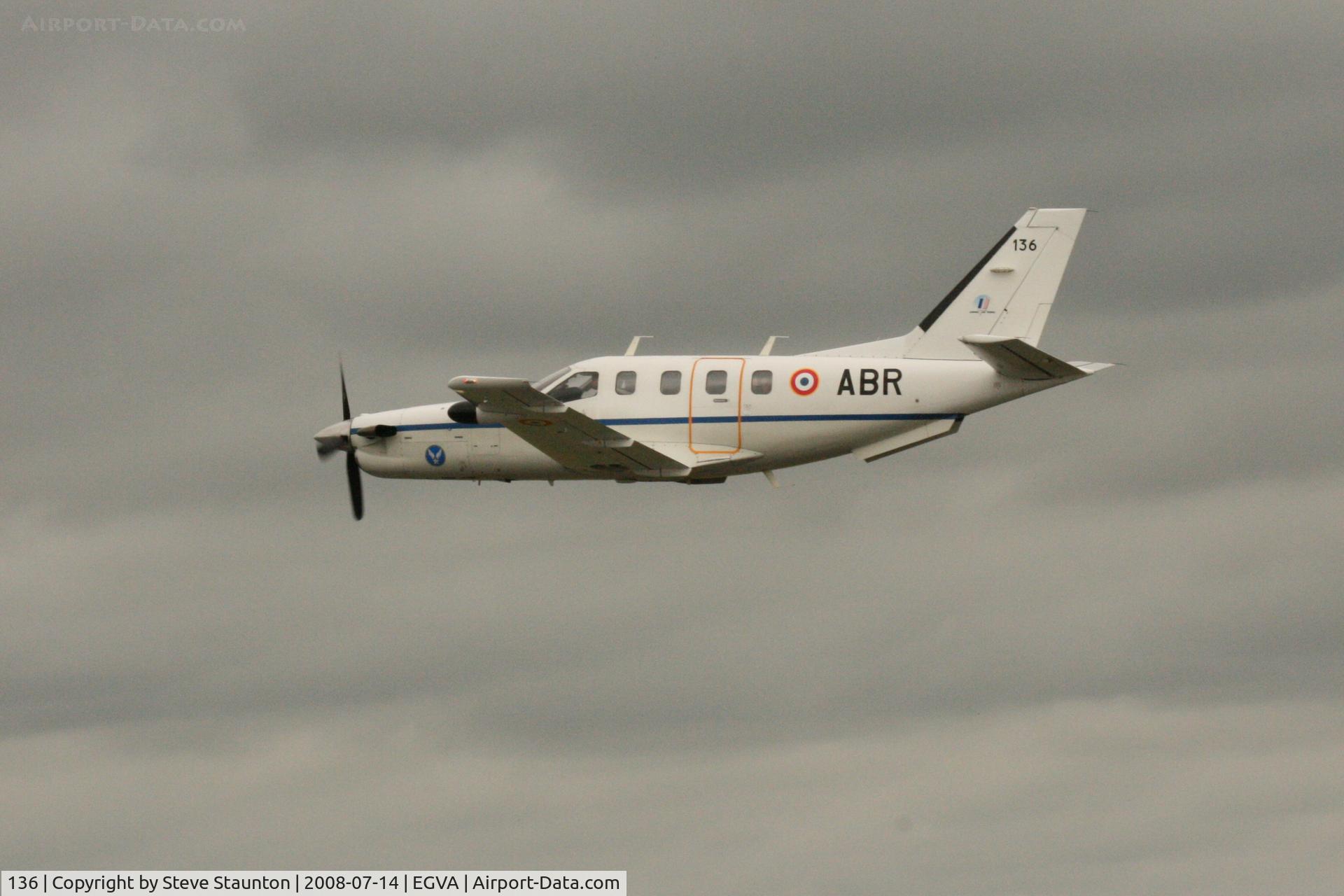 136, 2008 Socata TBM-700B C/N 136, Taken at the Royal International Air Tattoo 2008 during arrivals and departures (show days cancelled due to bad weather)