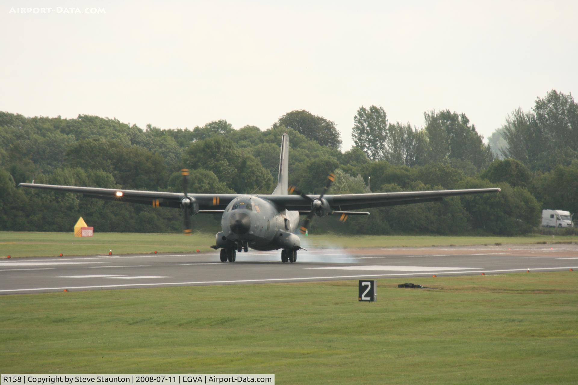 R158, Transall C-160R C/N 158, Taken at the Royal International Air Tattoo 2008 during arrivals and departures (show days cancelled due to bad weather)