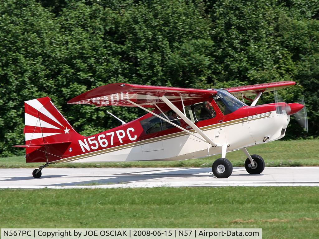 N567PC, 2006 American Champion 7GCBC C/N 1419-2006, Getting ready to leave New Garden.