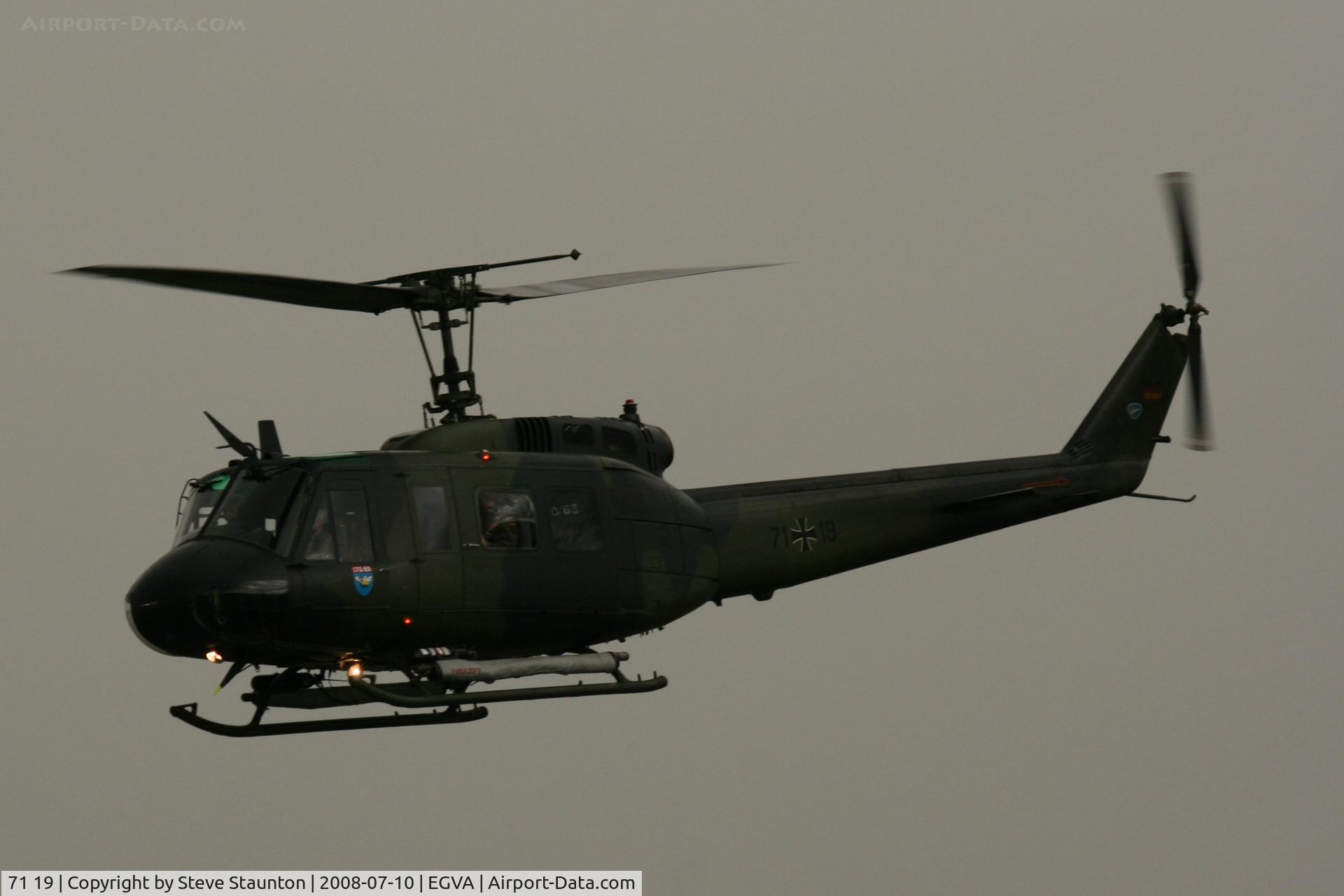 71 19, Bell (Dornier) UH-1D Iroquois (205) C/N 8179, Taken at the Royal International Air Tattoo 2008 during arrivals and departures (show days cancelled due to bad weather)