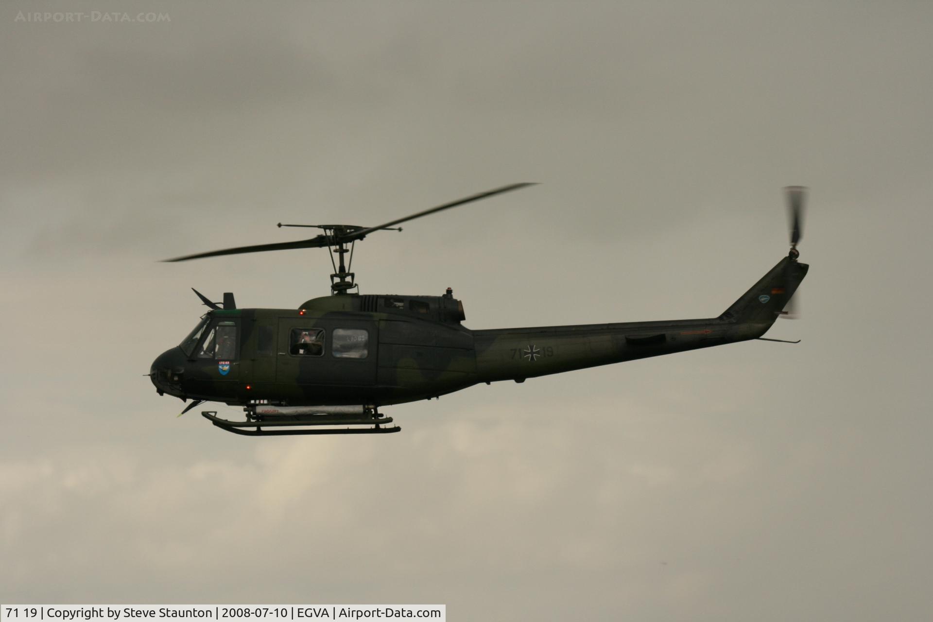 71 19, Bell (Dornier) UH-1D Iroquois (205) C/N 8179, Taken at the Royal International Air Tattoo 2008 during arrivals and departures (show days cancelled due to bad weather)