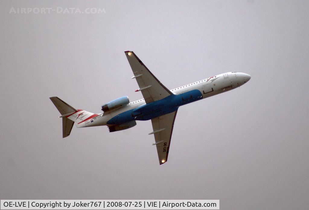 OE-LVE, 1994 Fokker 100 (F-28-0100) C/N 11499, Austrian arrows Fokker F-100
