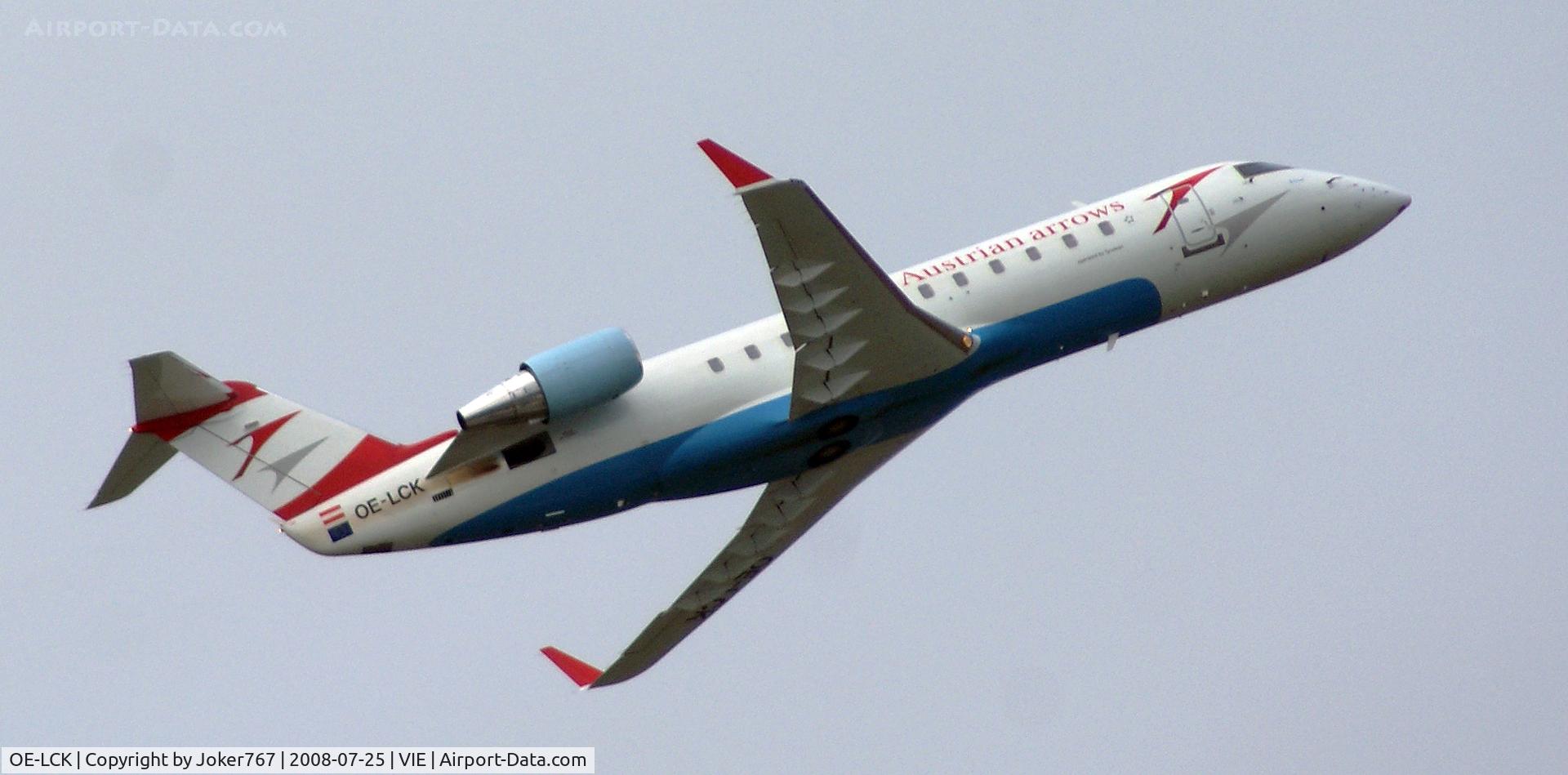 OE-LCK, 1997 Canadair CRJ-200LR (CL-600-2B19) C/N 7148, Austrian arrows Canadair Regional Jet CRJ200LR